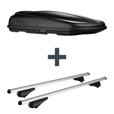 Dachbox Topbox TopBox 480 Duo + Dachträger Menabo Tiger für Audi Q8 4MN/ 4MT Top