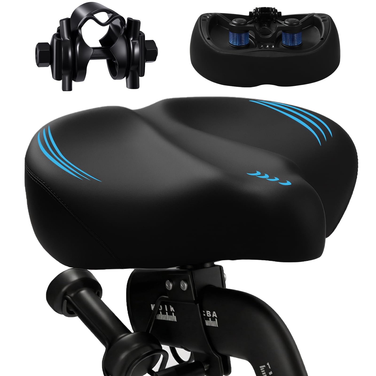 2026 New Ultra-Wide Oversized Bike Seat Cushion for Men & Women, Comfort Memo...
