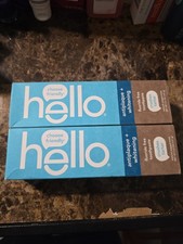 2 Hello Antiplaque  Whitening Fluoride-Free Toothpaste Natural Peppermint A12 