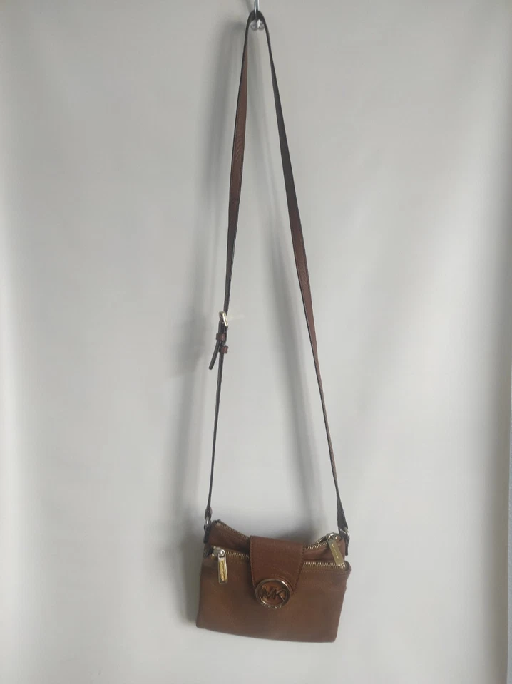 MICHAEL KORS Fulton Bellota Bandolera Bolso de Hombro Doble Cremallera Organizador Cartera Foto 2 de 4