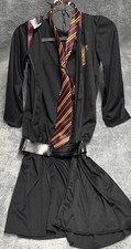 Harry Potter Costume Robe Tie Glasses Belt Kid Medium Gryffindor Halloween Party