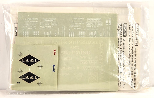 Calcomanía Walthers escala HO #934-58100 LS&I Boxcar Lake Superior e Ishpeming RARA | Zustand: Used