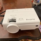 AuKing K8 1080p LCD Mini Projector HDMI USB Built-In Speakers White with remote — photo 10