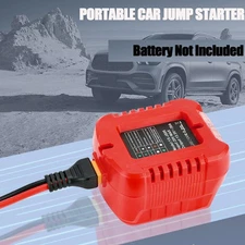 Car Jump Starter Adapter for Milwaukee 18V Battery with Jumper Cable Clamp
