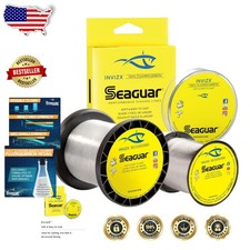 InvizX 12lb Fluorocarbon Fishing Line 1000yd Clear - Virtually Invisible, Sof...
