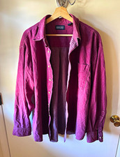 Lands End Mens Big & Tall 2XL Burgundy Denim ...