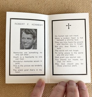 1968 Irish Memorial Prayer Card – Senator Robert F. Kennedy