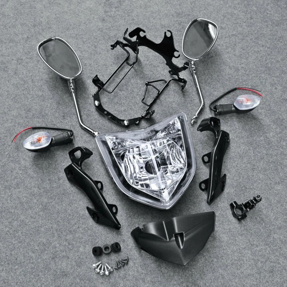 Headlight Headlamp Motorcycle Black Lamp Fits for YAMAHA FZ1N   2006-2009 07 - Image 2 of 3