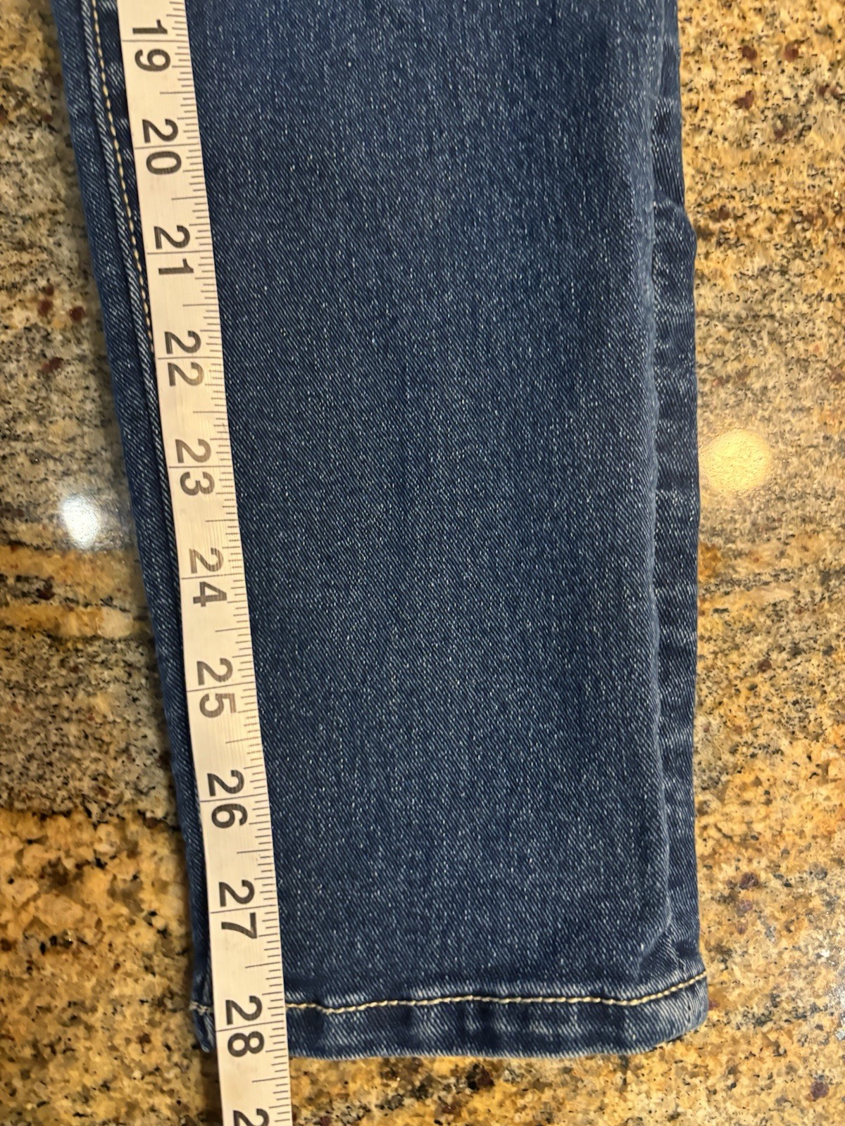 True Religion Women's Size 30 Blue Jennie Curvy Mid-Rise Super Skinny Jeans thumbnail 9