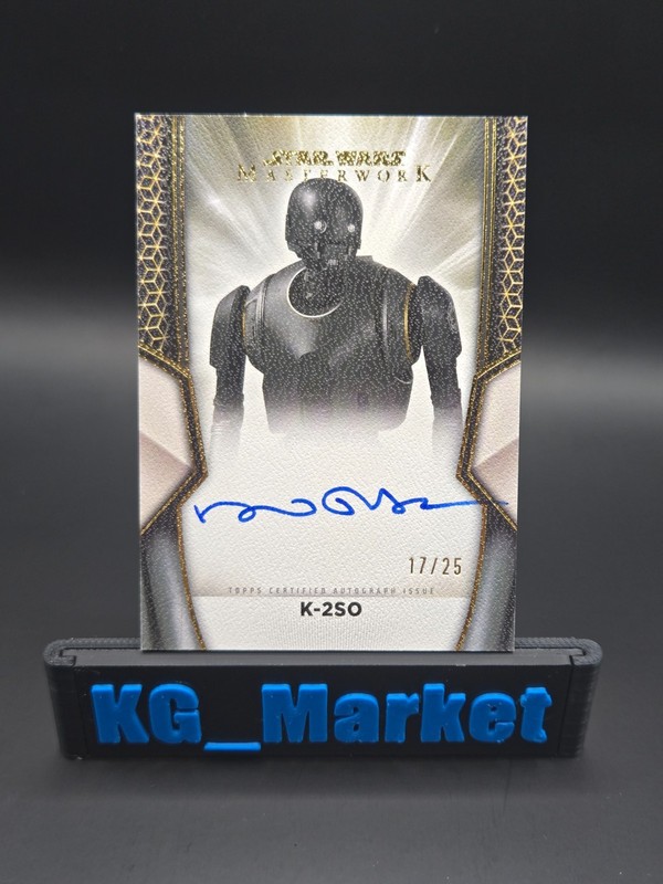 2025 Topps Star Wars Masterwork K-2SO Canvas Auto 17/25 Alan Tudyk