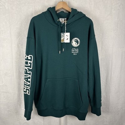 PUMA X Staple Pullover Hoodie Mens Green Athletic Outerwear Size Medium NWT