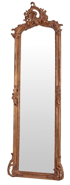 Antik Spiegel Goldspiegel Barock Spiegel 180Cm Wandspiegel Standspiegel Vintage-image