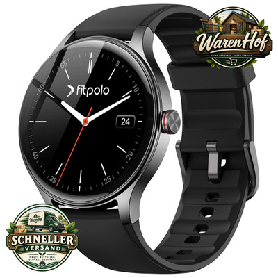 Smartwatch 1,57'' HD Fitness Tracker Schlafmonitor Herzfrequenz 3ATM