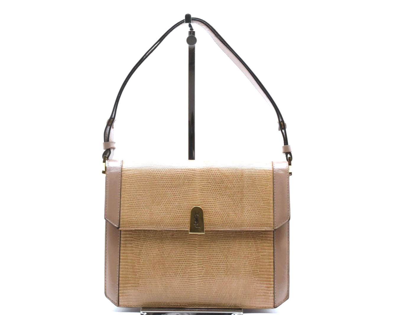 Borsa a tracolla Yves Saint Laurent borsa in pelle beige vintage YSL autentica