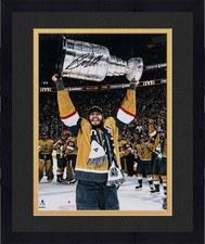 Framed Brayden McNabb Golden Knights Signed 2023 Stanley Cup Champs 16x20 Photo