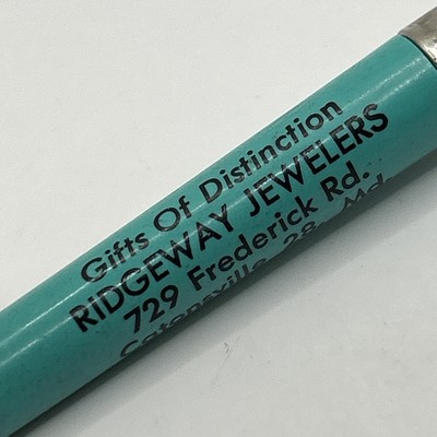VTG Ballpoint Pen RIDGEWAY JEWELERS 729 Frederick Rd. Catonsville MD