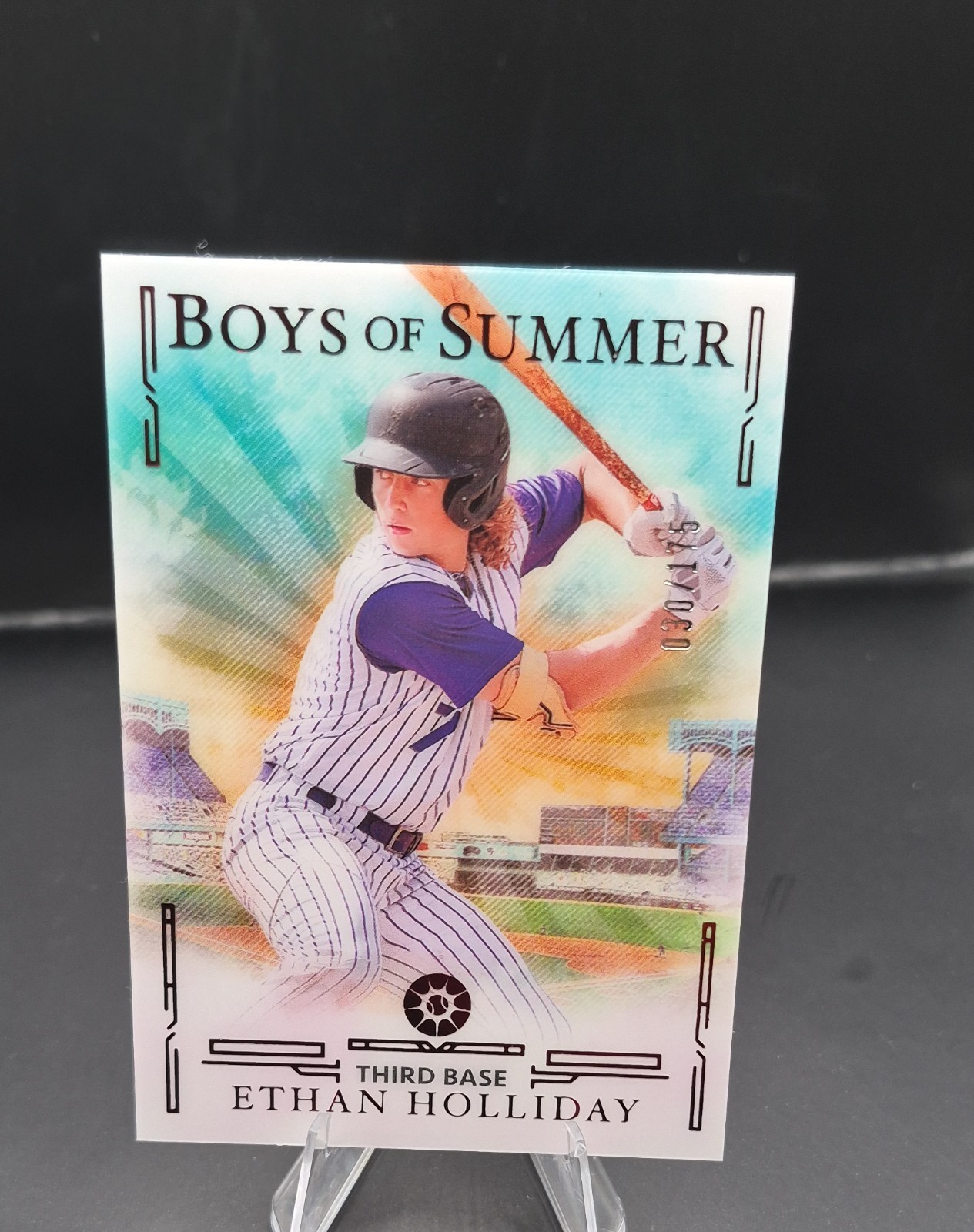 2025 Panini Boys of Summer - Ethan Holliday, Ethan Holliday #26 Red /175 (RC)