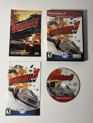 Burnout 3: Takedown Greatest Hits (PS2) EA + Manual NTSC-U/C T Teen