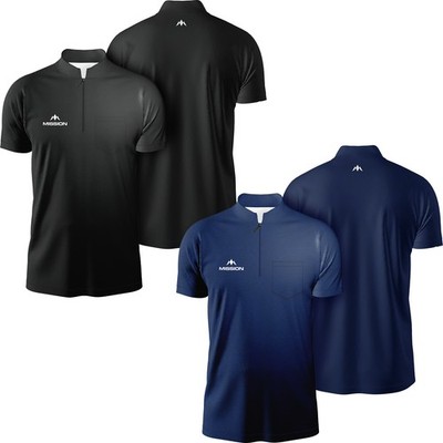 Mission Darts EXOS Cool - Dart Shirt - Collarless Shirt Dartshirt Trikot   