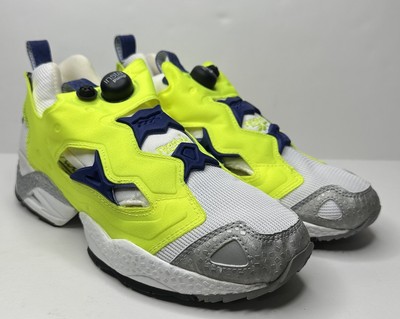 Reebok Instapump Fury Sneaker Shoes Mens Size 9 Green Blue White Running Classic