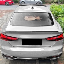 Für Audi A5 F5 Sportback 2017-2024 Heckspoiler Hecklippe Schwarz Glanz