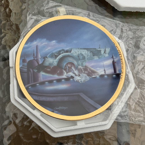 Star Wars Slave 1 Hamilton Collector Plate Limited Edition COA Boxed #4302A