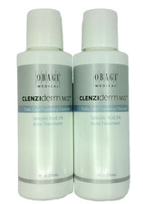 Obagi Clenziderm Daily Care Foaming Cleanser Acne Treatment 4 oz 2 Pack  AUTH