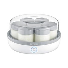 SEVERIN Joghurtbereiter JG 3518 mit 7 Portionsgläser 13Watt weiß/grau