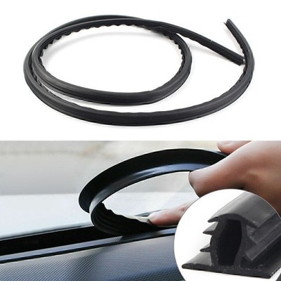 1.6m Car Push Seal Strip Rubber Dashboard Windshield Gap Engine Noise Insulation