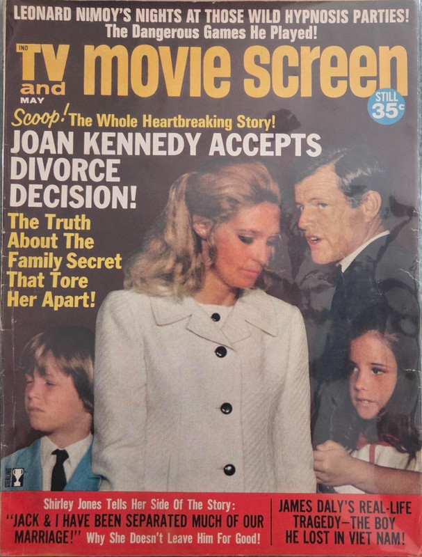Vintage May 1971 TV and Movie Screen Magazine Joan Kennedy Cover