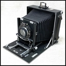 mint LINHOF 13x18cm Technika II with Voigtlander Heliar 21cm f/4.5 lens