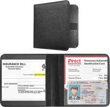 Car Registration and Insurance Holder - Small and Lightweight Vehicle Glove Box