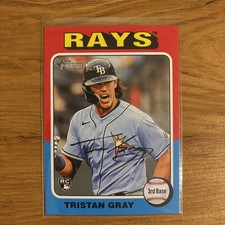 Tristan Gray 2024 Topps Heritage High Number RC #607 Tampa Bay Rays