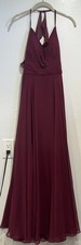 Azazie Paisley Raspberry Formal Bridesmaid Dress Womens A4 New With Tags