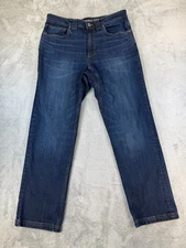 Duluth Trading Co Men’s Jeans 33x32 Relaxed Fit Double Flex Denim Blue