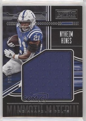 2018 Panini Playbook Mammoth Materials 184/199 Nyheim Hines #MM-15 Rookie RC 4l3