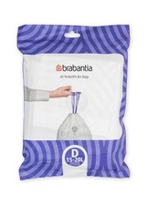 Brabantia PerfectFit M&uuml;lleinlagen (Gr&ouml;&szlig;e 40 St&uuml;ck (1er Pack), wei&szlig; - Code D