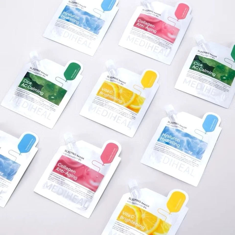 6 Sachets X 20 ml MEDIHEAL Vita C Brightening Sleeping Mask Brighten Radiant - Image 4 of 4