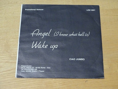 7" Ciao Jumbo - Angel / Wake Up (Flower LEW 6001) RARE ITALO DISCO - Foto 2 di 4