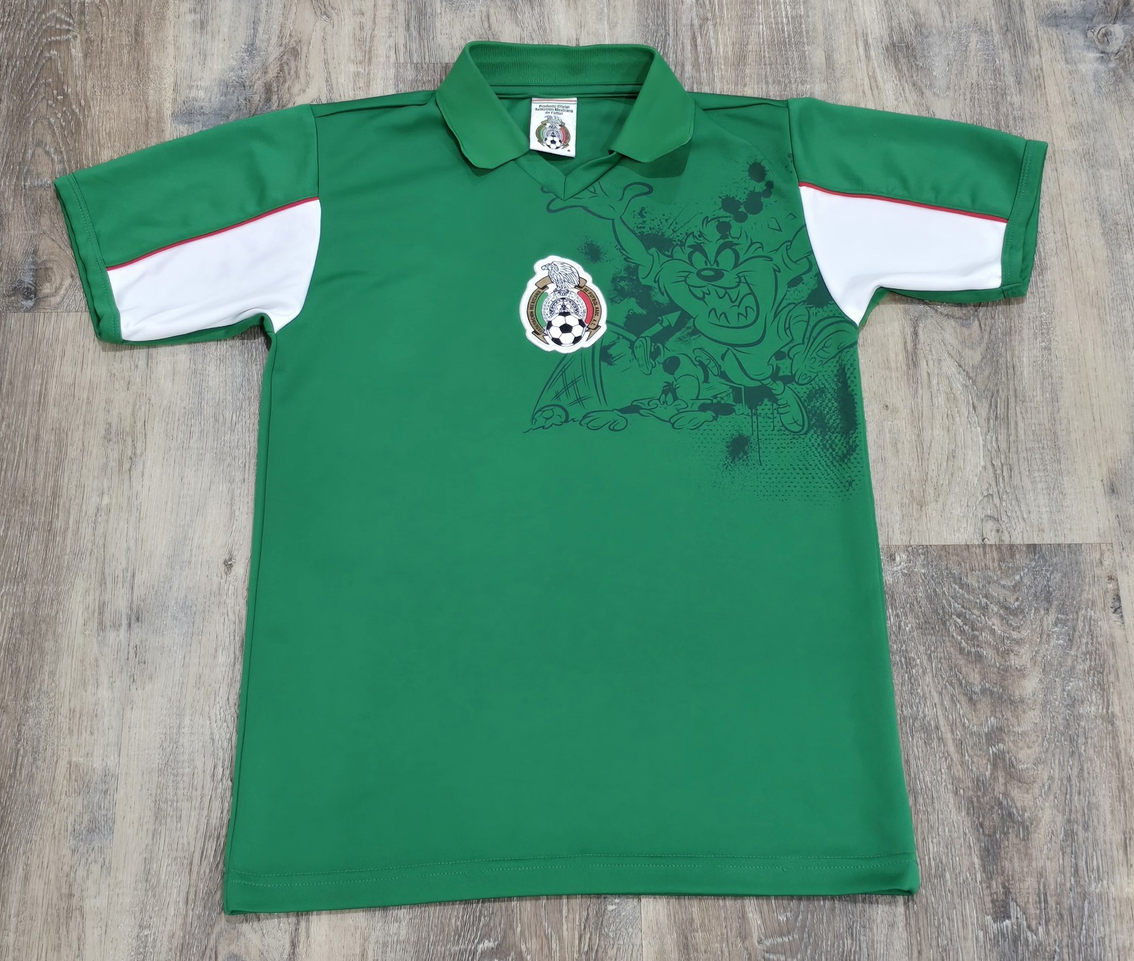 Mexico National Soccer Team Jersey Looney Tunes Taz Unisex SZ S 2009 Rare