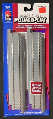 HO Scale, Life-Like Trans, Power-Loc Straight Model RR Track - New!