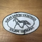 Kentucky Horse Park Mounted Police Patch Oval Black & White - Single Patch — photo 2