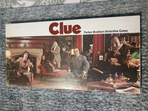 Vintage Parker Brothers 1972 CLUE Detective Board Game COMPLETE
