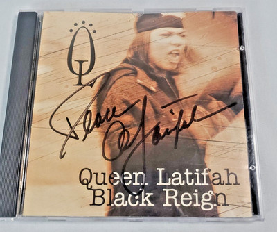 Queen Latifah Black Reign CD Signed 1993
