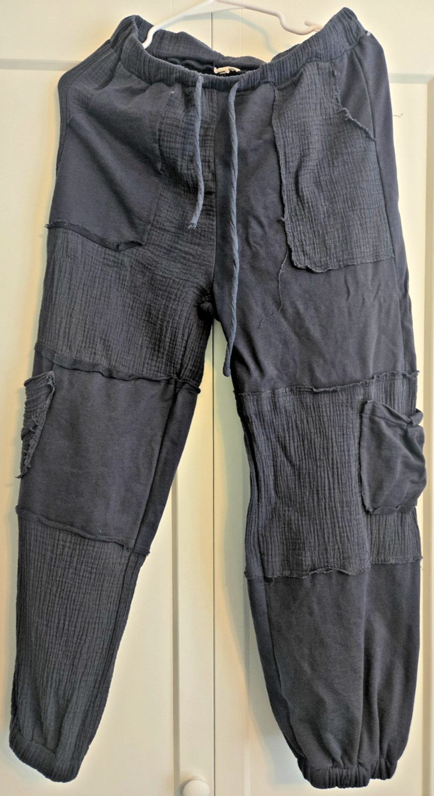 Women's Charcoal POL Shadow Patchwork Raw Edged C… - image 1