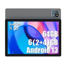 Urao Tablet 10 Inch Android 13 6GB+64GB Quad Core 1280*800 HD IPS TouchScreen