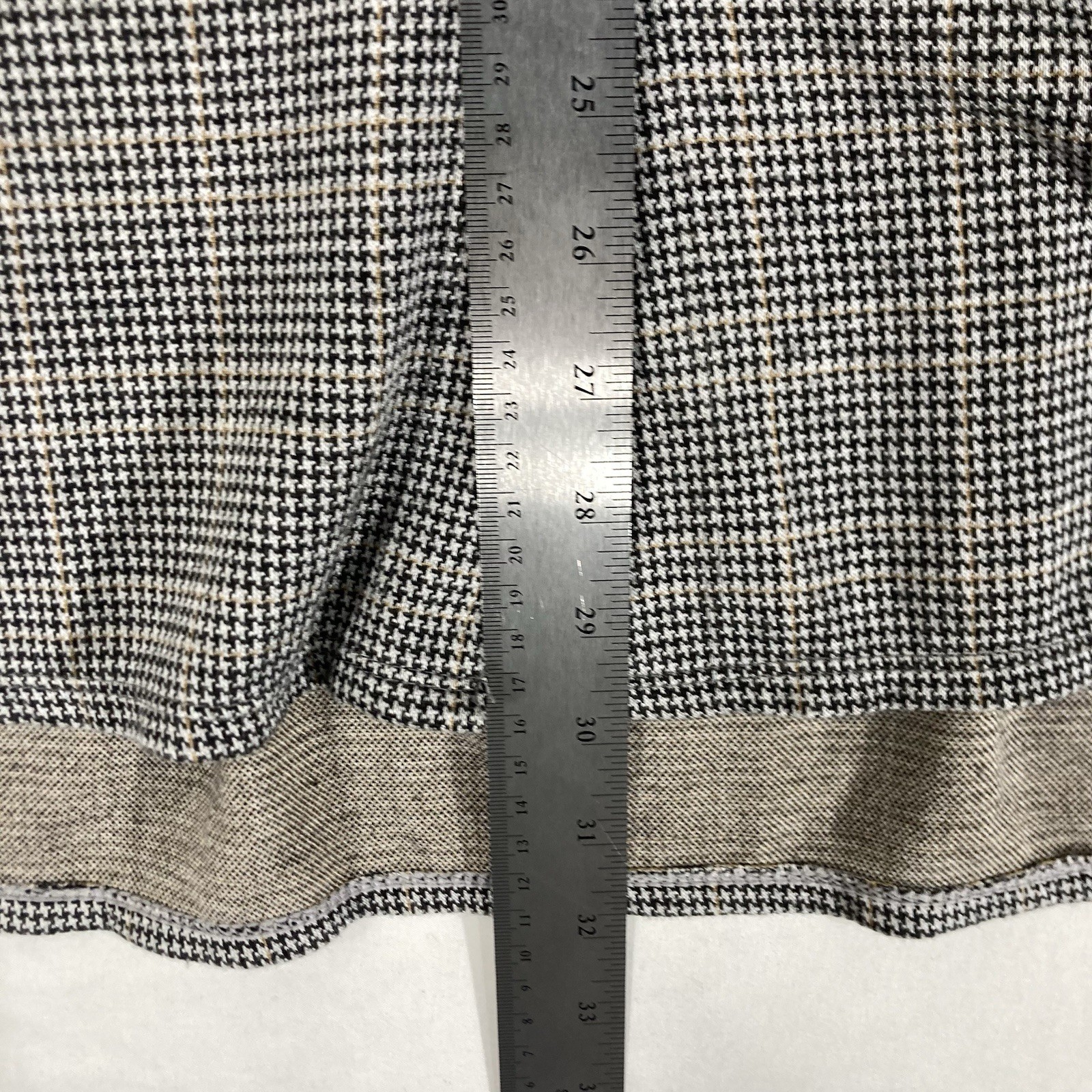 Max Studio Houndstooth Plaid Button Up Overshirt … - image 9