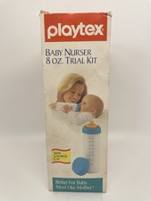 Playtex Baby Nurser 8 oz Trial Kit Bottle infant VTG Vintage