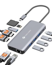 USB C Docking Station, Triple Display Type C Hub Dual Monitor HDMI 4K 60Hz DP...