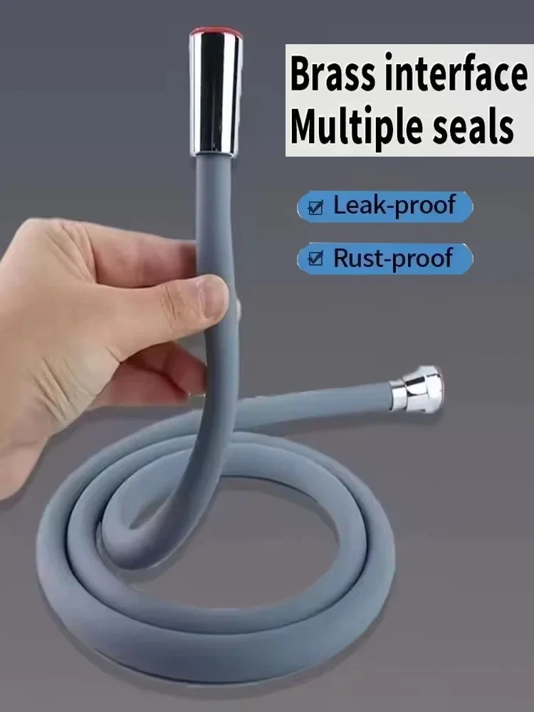 New 1.5/2/3M Silicone Shower Head Hose Flexible Anti-Winding Pipe High Pressure
Opens in a new windo